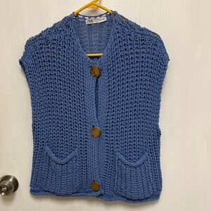 Zara chunky knit vest
